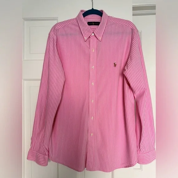 Ralph Lauren Men's Classic Fit Striped Stretch Oxford Shirt Size XL - Picture 4 of 17
